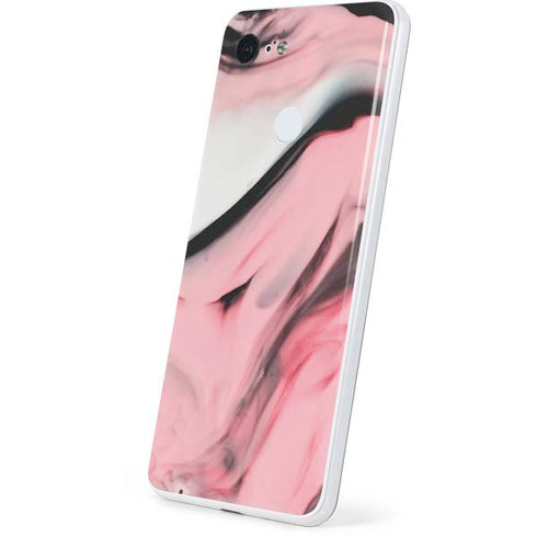 Pink Marble Ink Google Pixel 3 Skin